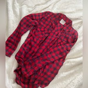 Vintage AF: Women’s Abercrombie Buffalo plaid flannel button up. Size Small